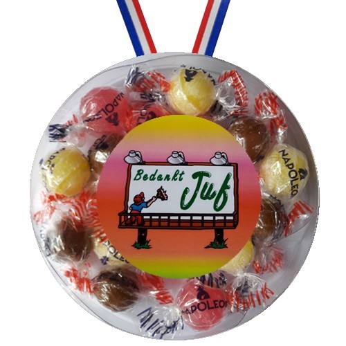 Snoepmedaille Bedankt Juf