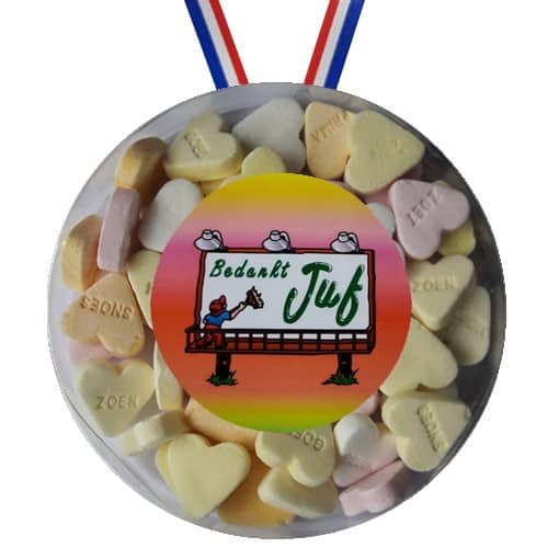 Snoepmedaille Bedankt Juf