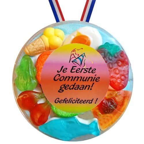 Snoepmedaille Communie