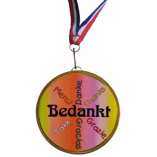 Medaille Bedankt