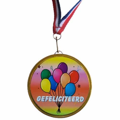 Medaille Gefeliciteerd