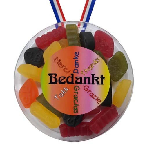 Snoepmedaille Bedankt
