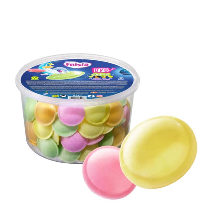 Zure Fruit Ufo's 100 stuks