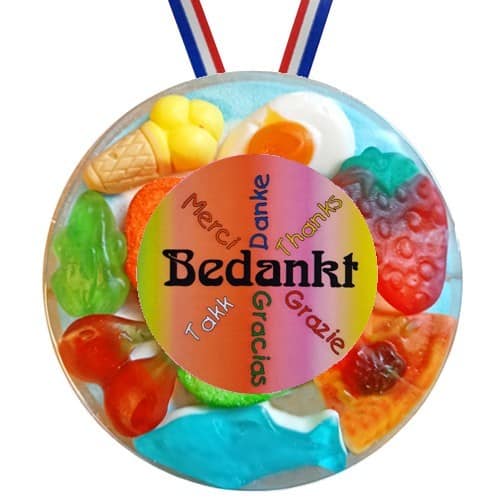 Snoepmedaille Bedankt